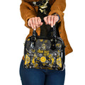 Personalized Richmond Tigers Shoulder Handbag Aboriginal Dot Painting Graffiti Style