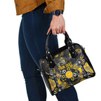 Personalized Richmond Tigers Shoulder Handbag Aboriginal Dot Painting Graffiti Style