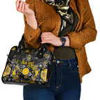 Personalized Richmond Tigers Shoulder Handbag Aboriginal Dot Painting Graffiti Style