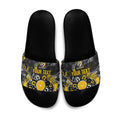 Personalized Richmond Tigers Slide Sandals Aboriginal Dot Painting Graffiti Style