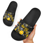 Personalized Richmond Tigers Slide Sandals Aboriginal Dot Painting Graffiti Style