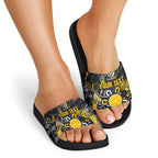 Personalized Richmond Tigers Slide Sandals Aboriginal Dot Painting Graffiti Style