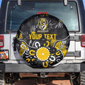 Personalized Richmond Tigers Spare Tire Cover Aboriginal Dot Painting Graffiti Style