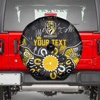 Personalized Richmond Tigers Spare Tire Cover Aboriginal Dot Painting Graffiti Style
