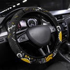 Richmond Tigers Steering Wheel Cover Aboriginal Dot Painting Graffiti Style
