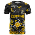 Personalized Richmond Tigers T Shirt Aboriginal Dot Painting Graffiti Style
