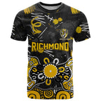 Personalized Richmond Tigers T Shirt Aboriginal Dot Painting Graffiti Style