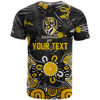 Personalized Richmond Tigers T Shirt Aboriginal Dot Painting Graffiti Style