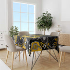 Personalized Richmond Tigers Tablecloth Aboriginal Dot Painting Graffiti Style