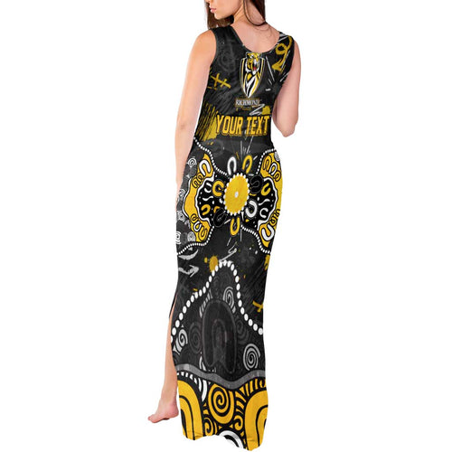 Personalized Richmond Tigers Tank Maxi Dress Aboriginal Dot Painting Graffiti Style