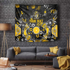 Personalized Richmond Tigers Tapestry Aboriginal Dot Painting Graffiti Style