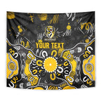 Personalized Richmond Tigers Tapestry Aboriginal Dot Painting Graffiti Style