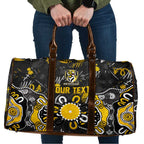 Personalized Richmond Tigers Travel Bag Aboriginal Dot Painting Graffiti Style