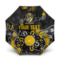Personalized Richmond Tigers Umbrella Aboriginal Dot Painting Graffiti Style