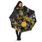 Personalized Richmond Tigers Umbrella Aboriginal Dot Painting Graffiti Style