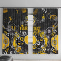 Personalized Richmond Tigers Window Curtain Aboriginal Dot Painting Graffiti Style