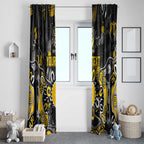 Personalized Richmond Tigers Window Curtain Aboriginal Dot Painting Graffiti Style