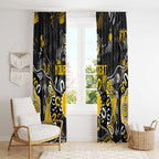 Personalized Richmond Tigers Window Curtain Aboriginal Dot Painting Graffiti Style