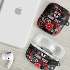 Personalized St Kilda Saints AirPods Case Aboriginal Dot Painting Graffiti Style