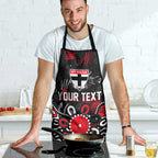 Personalized St Kilda Saints Apron Aboriginal Dot Painting Graffiti Style