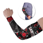 Personalized St Kilda Saints Arm Sleeves Aboriginal Dot Painting Graffiti Style