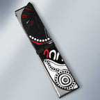 Personalized St Kilda Saints Auto Sun Shade Aboriginal Dot Painting Graffiti Style