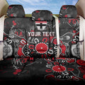 Personalized St Kilda Saints Back Car Seat Cover Aboriginal Dot Painting Graffiti Style