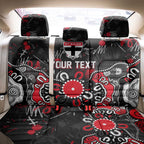 Personalized St Kilda Saints Back Car Seat Cover Aboriginal Dot Painting Graffiti Style