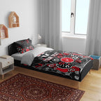 Personalized St Kilda Saints Bedding Set Aboriginal Dot Painting Graffiti Style