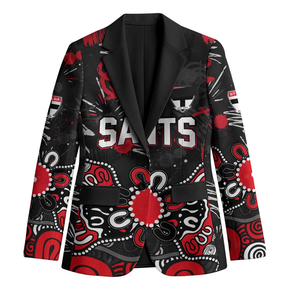 Personalized St Kilda Saints Blazer Aboriginal Dot Painting Graffiti Style