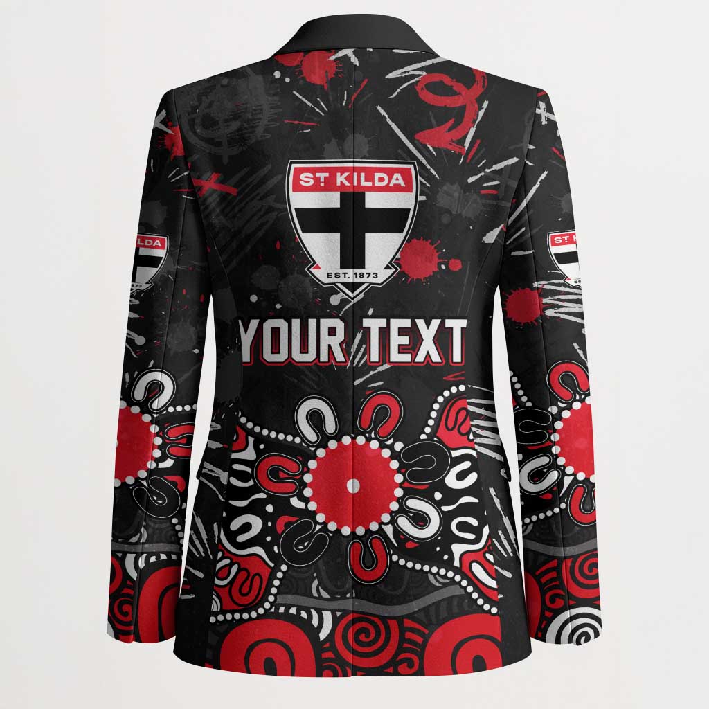 Personalized St Kilda Saints Blazer Aboriginal Dot Painting Graffiti Style