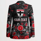 Personalized St Kilda Saints Blazer Aboriginal Dot Painting Graffiti Style