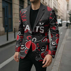 Personalized St Kilda Saints Blazer Aboriginal Dot Painting Graffiti Style
