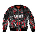 Personalized St Kilda Saints Bomber Jacket Aboriginal Dot Painting Graffiti Style