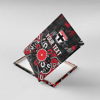 Personalized St Kilda Saints Canvas Wall Art Aboriginal Dot Painting Graffiti Style