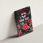 Personalized St Kilda Saints Canvas Wall Art Aboriginal Dot Painting Graffiti Style