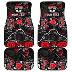 Personalized St Kilda Saints Car Mats Aboriginal Dot Painting Graffiti Style