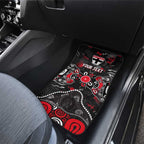 Personalized St Kilda Saints Car Mats Aboriginal Dot Painting Graffiti Style