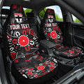 Personalized St Kilda Saints Car Seat Cover Aboriginal Dot Painting Graffiti Style