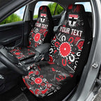 Personalized St Kilda Saints Car Seat Cover Aboriginal Dot Painting Graffiti Style