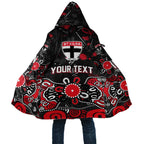 Personalized St Kilda Saints Cloak Aboriginal Dot Painting Graffiti Style
