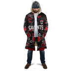 Personalized St Kilda Saints Cloak Aboriginal Dot Painting Graffiti Style