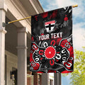 Personalized St Kilda Saints Garden Flag Aboriginal Dot Painting Graffiti Style