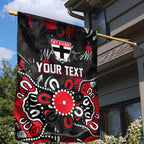 Personalized St Kilda Saints Garden Flag Aboriginal Dot Painting Graffiti Style