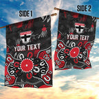 Personalized St Kilda Saints Garden Flag Aboriginal Dot Painting Graffiti Style