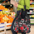 Personalized St Kilda Saints Grocery Bag Aboriginal Dot Painting Graffiti Style