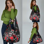 Personalized St Kilda Saints Grocery Bag Aboriginal Dot Painting Graffiti Style