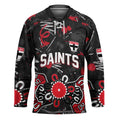 Personalized St Kilda Saints Hockey Jersey Aboriginal Dot Painting Graffiti Style