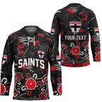 Personalized St Kilda Saints Hockey Jersey Aboriginal Dot Painting Graffiti Style