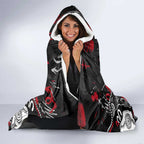 Personalized St Kilda Saints Hooded Blanket Aboriginal Dot Painting Graffiti Style
